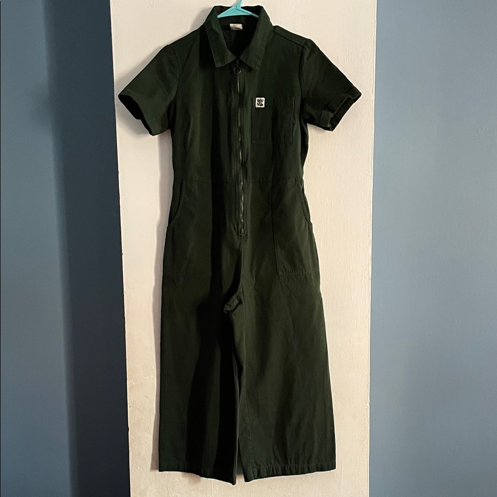 Dark Green Ragan Jumpsuit by Lucy & Yak